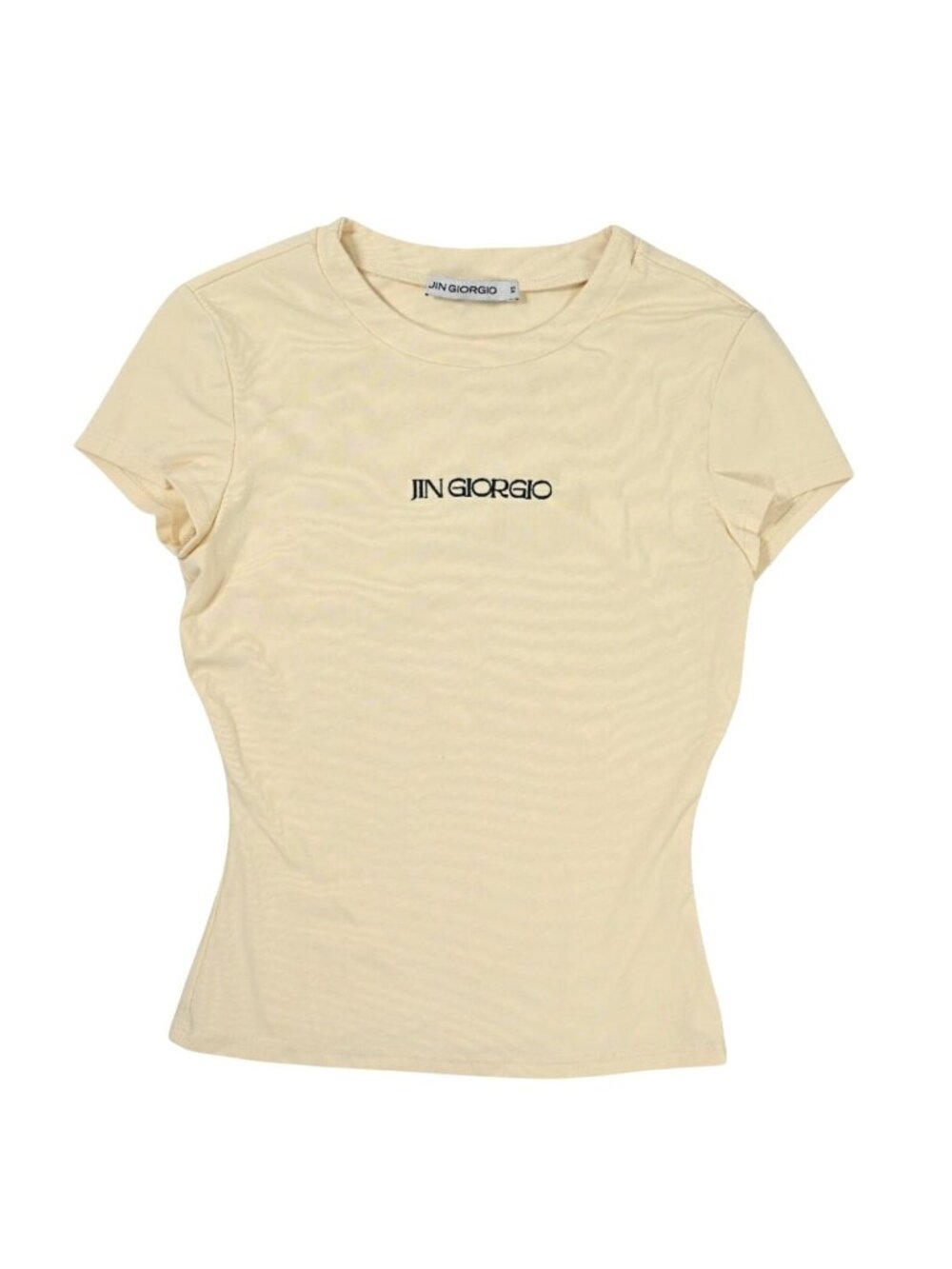 Jin Giorgio Logo Baby Tee in Yellow